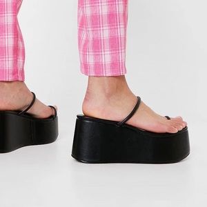 Black Platform Sandals